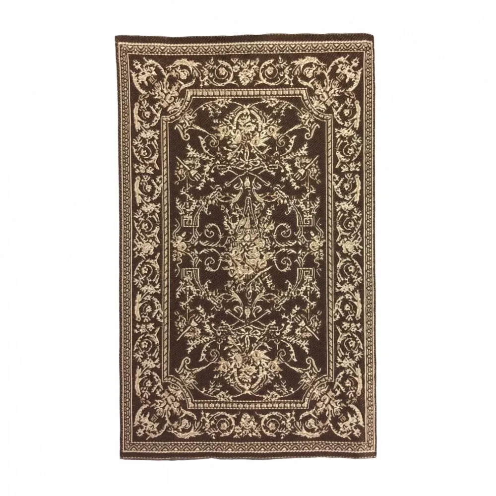 'Georgian' Ebony & 'Gold' Rug